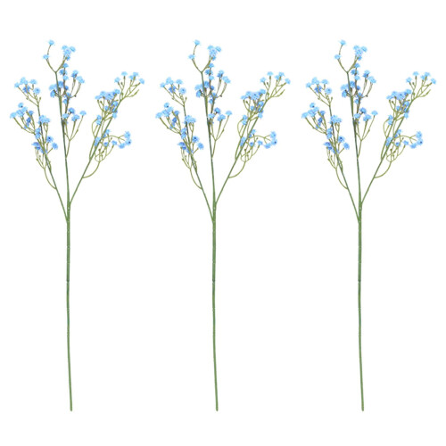Artificial Blue Gypsophila Bouquet, 52 cm, 3-Piece Set 1