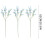 Artificial Blue Gypsophila Bouquet, 52 cm, 3-Piece Set 3