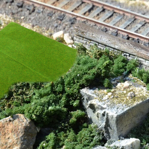 Plăci de gazon artificial pentru modele de căi ferate și diorame 2