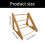 Natural Pine Bird Resting Bar fun Activity Gym For Small Birds 3