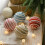 Ornamento natalizio in schiuma con perle intrecciate, rosso, 7,9 cm 3