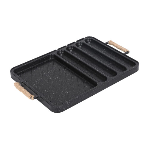 Flexible Barbecue Cooker With Effective Heat Distribution-Black 1