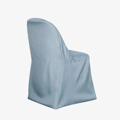 Polyester Folding Chair Covers – Dusty Blue, 6 Pack 1