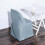 Polyester Folding Chair Covers – Dusty Blue, 6 Pack 4