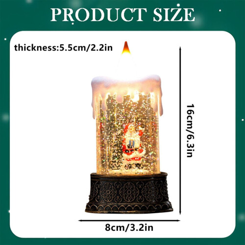 Christmas Water Globe Lamp with Snow Effect 2