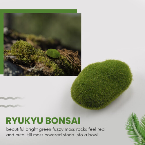 20 darabos műzöld mohával borított díszkő 2