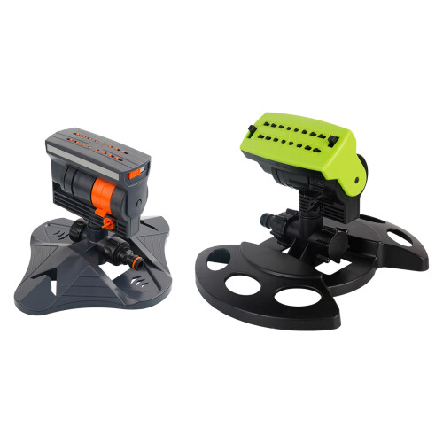 Garden Sprinkler 180 Degree Rotating Adjustable Large-Orange 1