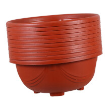 10pcs Hanging Plastic Plant Pots with Drainage Holes, Lightweight Durable Flower Pots for Indoor and Outdoor Garden Decor
