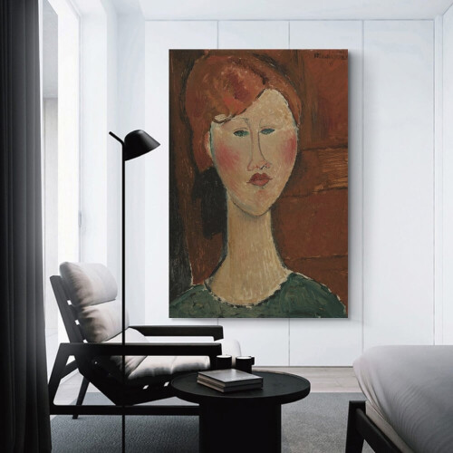 Modigliani lærredstryk vægkunst 61x86 cm 2
