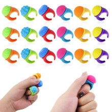 18 Pack Fidget Spinner Rings for Kids with Textured Sensory Surface, Multicolour Quiet Classroom Set