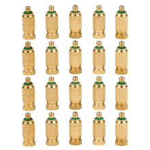 Heavy Duty Brass Misting Nozzle 3/16 UNC AntiDrip Spray Head for Outdoor Patio Cooling System 0.3mm 20pcs