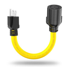 NEMA 515P to L1430R Generator Adapter Cord 120V to 30 Amp with Secure Locking Connection