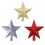 Christmas star tree topper glittered 8 inch 2