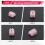 4 Pack Ruby Record Player Needle Turntable Stylus Replacement Gramophone Vinyl Record Player Stylus 5
