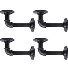 Heavy Duty Industrial Pipe Shelf Bracket with LTube Floating Support for 814 Inch Plates