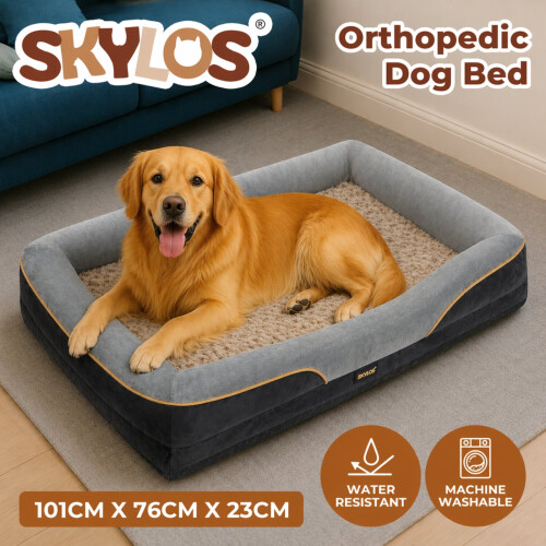 Skylos Orthopaedic Dog Bed Large Memory Foam Warm