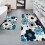 (45cm*120cm) Pattern Non-Slip Mat - Soft Flannel, Absorbent, Non-Slip Backing, Durable, Suitable for 3