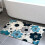 (45cm*120cm) Pattern Non-Slip Mat - Soft Flannel, Absorbent, Non-Slip Backing, Durable, Suitable for 5