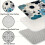 (45cm*120cm) Pattern Non-Slip Mat - Soft Flannel, Absorbent, Non-Slip Backing, Durable, Suitable for 7