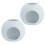 2pack Spherical Fish Tanks Decorations Plastic Shrimp-White 1