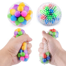 Squishy Stress Balls 2 Pack TearResistant Sensory Toys for Kids and Adults Anxiety Relief