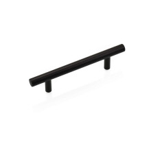 Matte Black Cabinet Handles 128mm Durable Aluminum TBar Drawer Pulls for Kitchen and Wardrobe