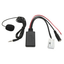 Adattatore per chiamate in vivavoce per autoradio, adattatore cavo AUX-in con funzionalità di adattatore Bluetooth per auto, modulo audio wireless