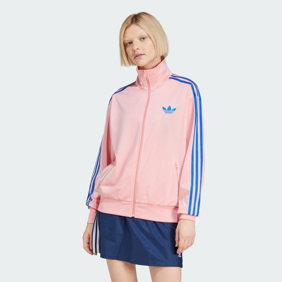 Adidas (Size: Xs) Originals Adicolor Firebird Loose Track Top Pink