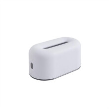 Waterproof Plastic Tissue Box Holder White Decorative Napkin Dispenser for Bathroom Kitchen Desk