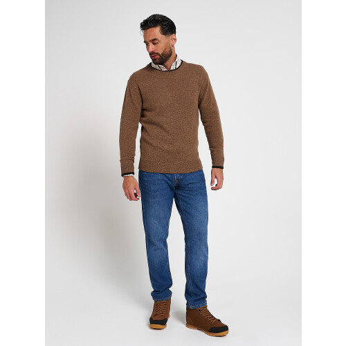 JACK PYKE Jack Pyke Ashcombe 100% Lambswool Crew Neck Knitted Jumper Pullover Barley XX-Large 2