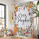Hello Pumpkin Fall Shower Curtain Waterproof Polyester Fabric with Hooks 72x72 Thanksgiving Decor 3