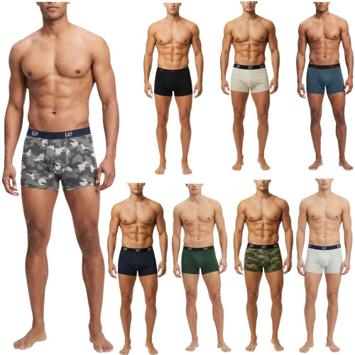 (M, M) GAP Original Men's Boxer Briefs Cotton 3Pack