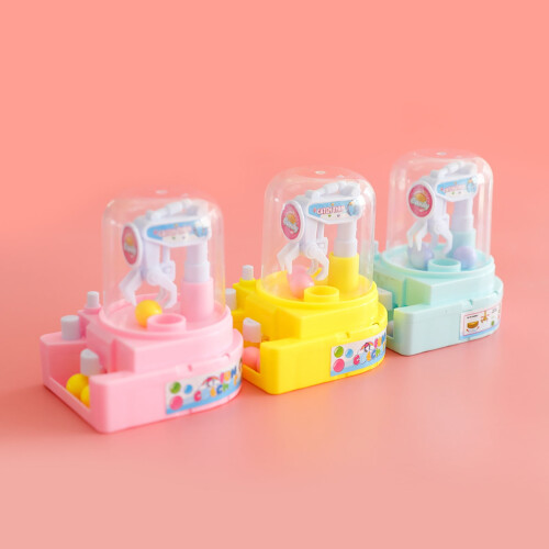 Mini-klo-leksaksmaskin – Macaronfärgad skrivbordsgrabb 1