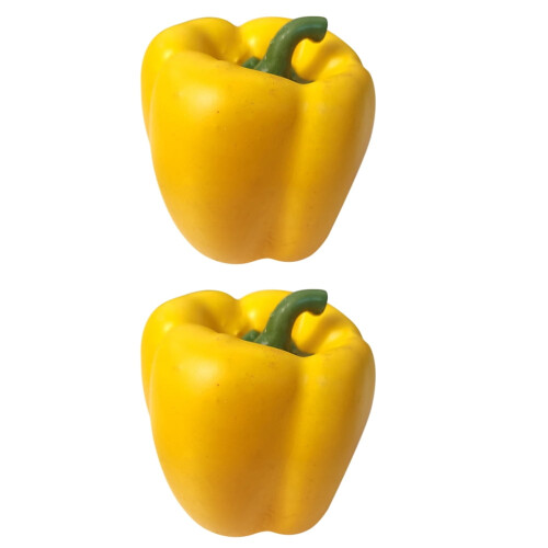 2 Pcs Artificial Bell Pepper Props – Realistic Foam Decor
