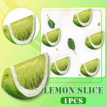 Green Plastic Lemon Decoration Block, 1 pc