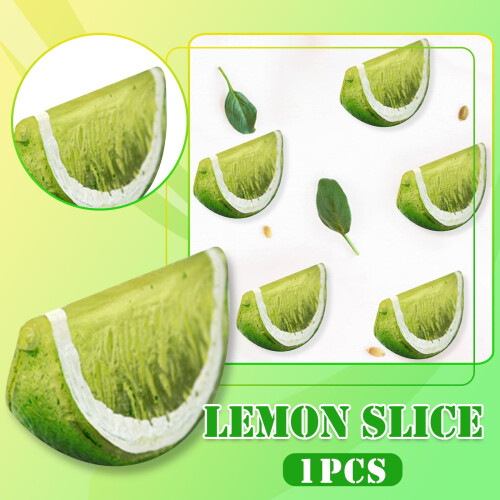 Green Plastic Lemon Decoration Block, 1 pc
