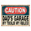 Metallskylt "Caution Dad's Garage" 20x30 cm 1