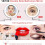 Smart Sensor LED Lighted Makeup Mirror 10X Magnification Double Sided Wall Mounted Vanity Mirror Silver USB Powered 4
