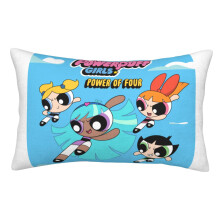 Sametový povlak na polštář Powerpuff Girls se zipem 20x30 palců