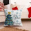 Capa de Almofada de Natal com Estampa de Floco de Neve Vermelho 5