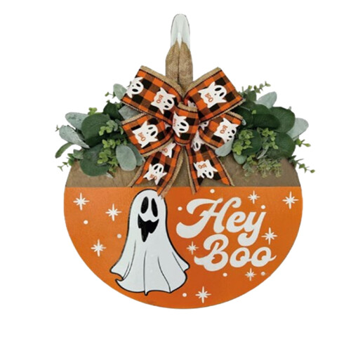 Træskilt til Halloween-spøgelser 31,8 cm 1