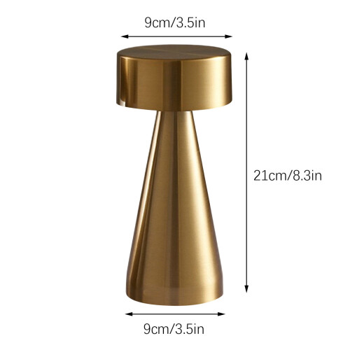 Ycolew rechargeable cordless LED table lamp 3-color touch 2