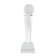 9 X 2,8 Inch Kristalglas Golftrofee voor Volwassenen Kinderen Golftoernooi Tafel Desktop Decor