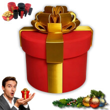 Prank Gift Box with Annoying Screw Puzzle, Reusable HardtoOpen Packaging for Birthday or Christmas