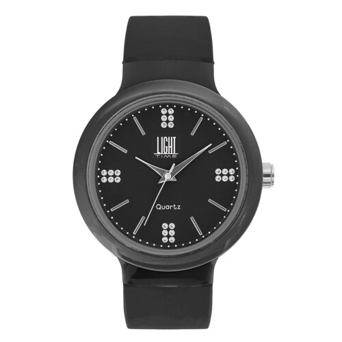 LIGHT TIME Mod. EUROPE Black / Strass