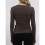 Damen Geripptes Langarmshirt mit Rundhalsausschnitt, Lässig, Schmal, Basic-Shirt, Tailliertes Strickoberteil  L 3