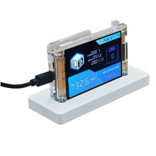 Verbesserter 730-KHz/S-Harshrate-NMMiner NerdMiner+ mit Halterung und 2,8-Zoll--Display für Bitcoin- und Krypto-Solo-Miner B