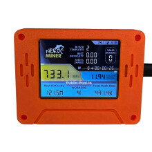 735Kh/S NerdMinerV2 NMMiner Verbesserter BTC Solo Miner 2,8 Zoll -Touchscreen Bitcoin Krypto-Miner für Büro und Zuhause