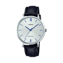 CASIO COLLECTION Mod. MINIMAL, LEATHER - SILVER