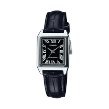 CASIO COLLECTION Mod. LADY TANK, ALLOY, LEATHER - BLACK